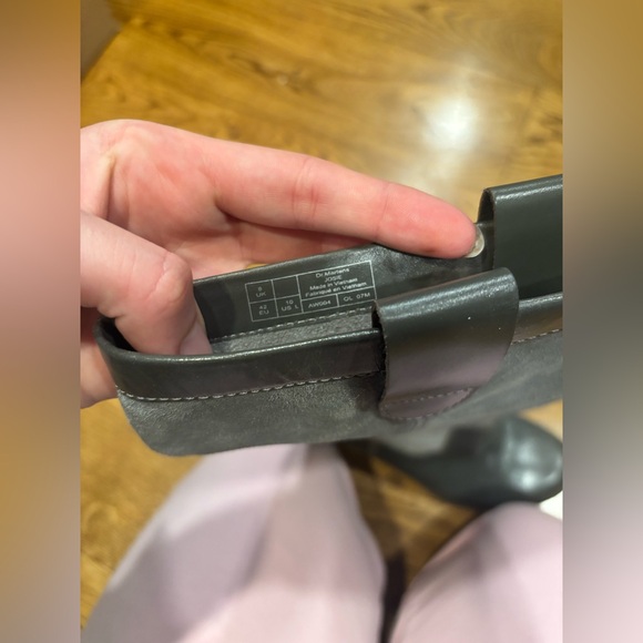 Rare Dr. Martens Women's Leather Josie Grey Boots Size 10 - Picture 3 of 6